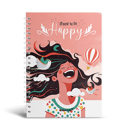 space-Large Notebook-Choose to be Happy