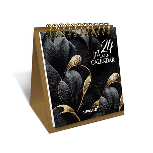 space-Desk Calender-Golden Black