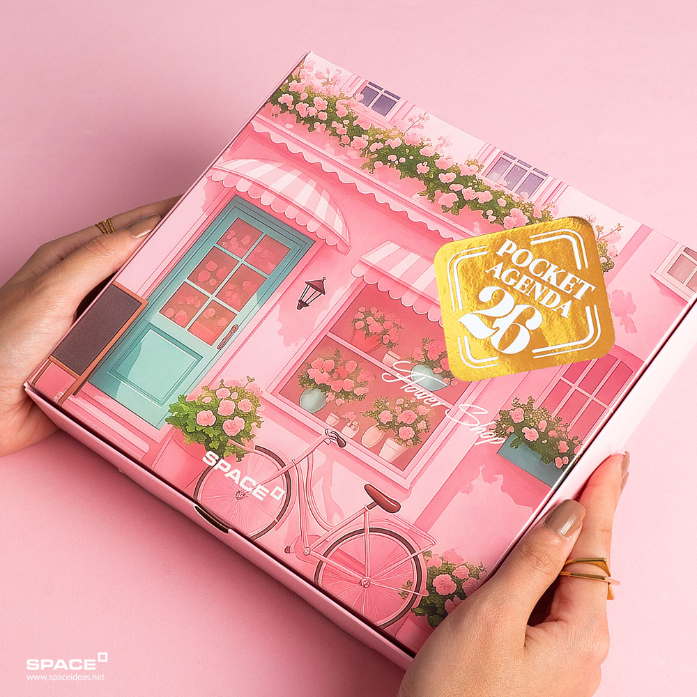 space-Pocket Agenda Giftbox 2026-Flower Shop Pocket Gift Box