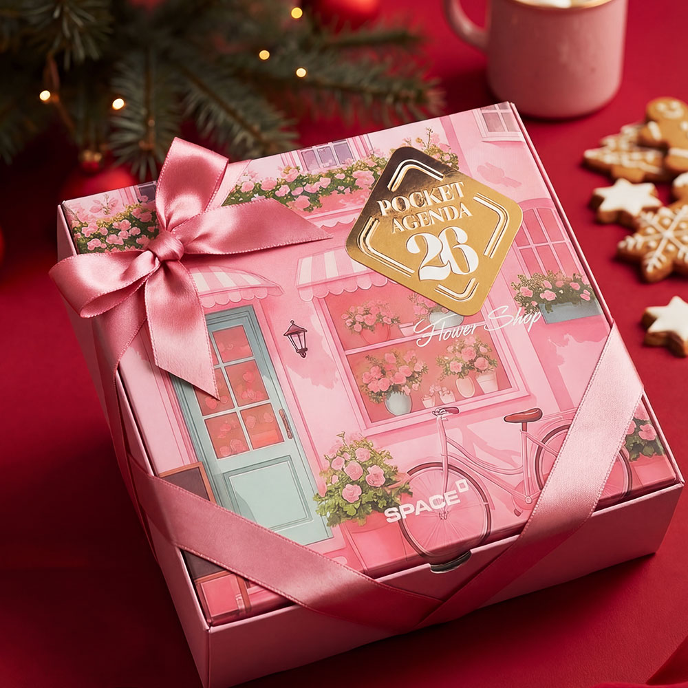 space-Pocket Agenda Giftbox 2026-Flower Shop Pocket Gift Box