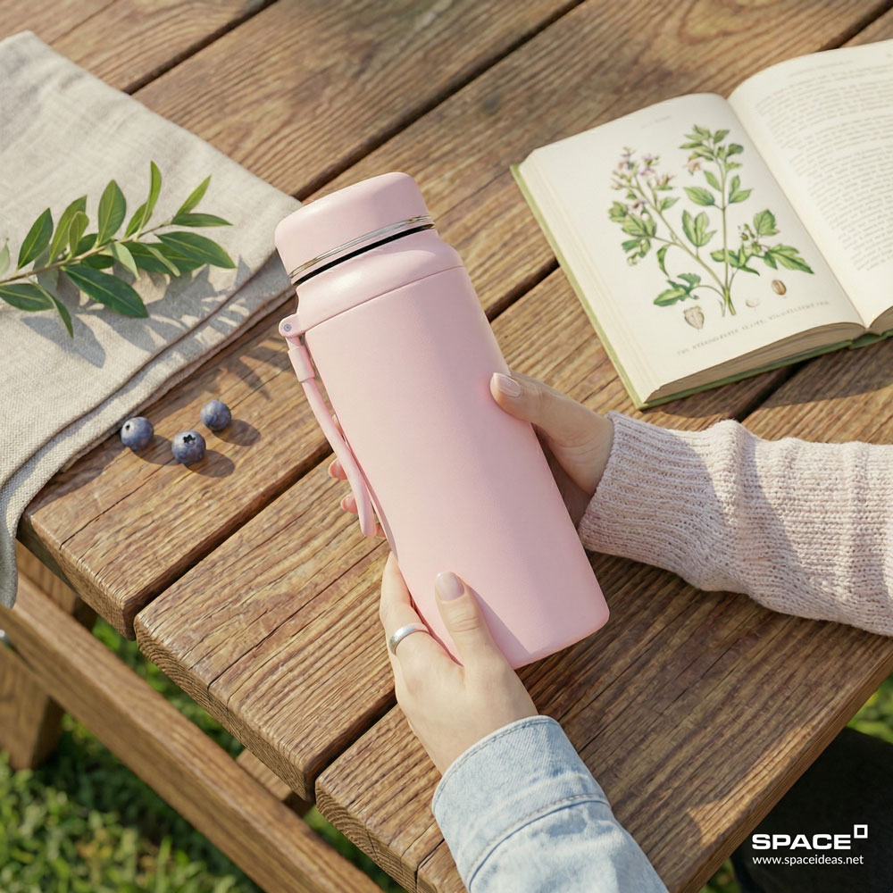 space-Thermal Mug-Quiet Pink