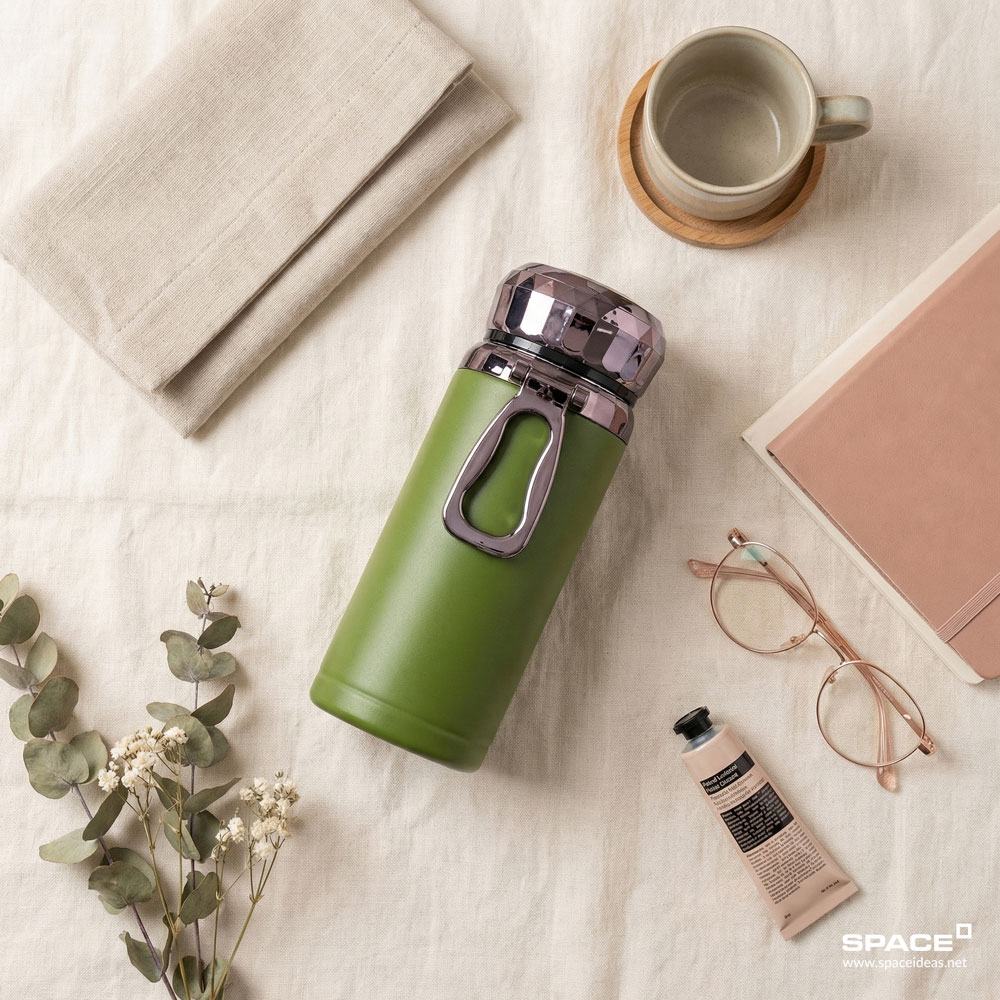 space-Thermal Mug-Disco Glow in Green