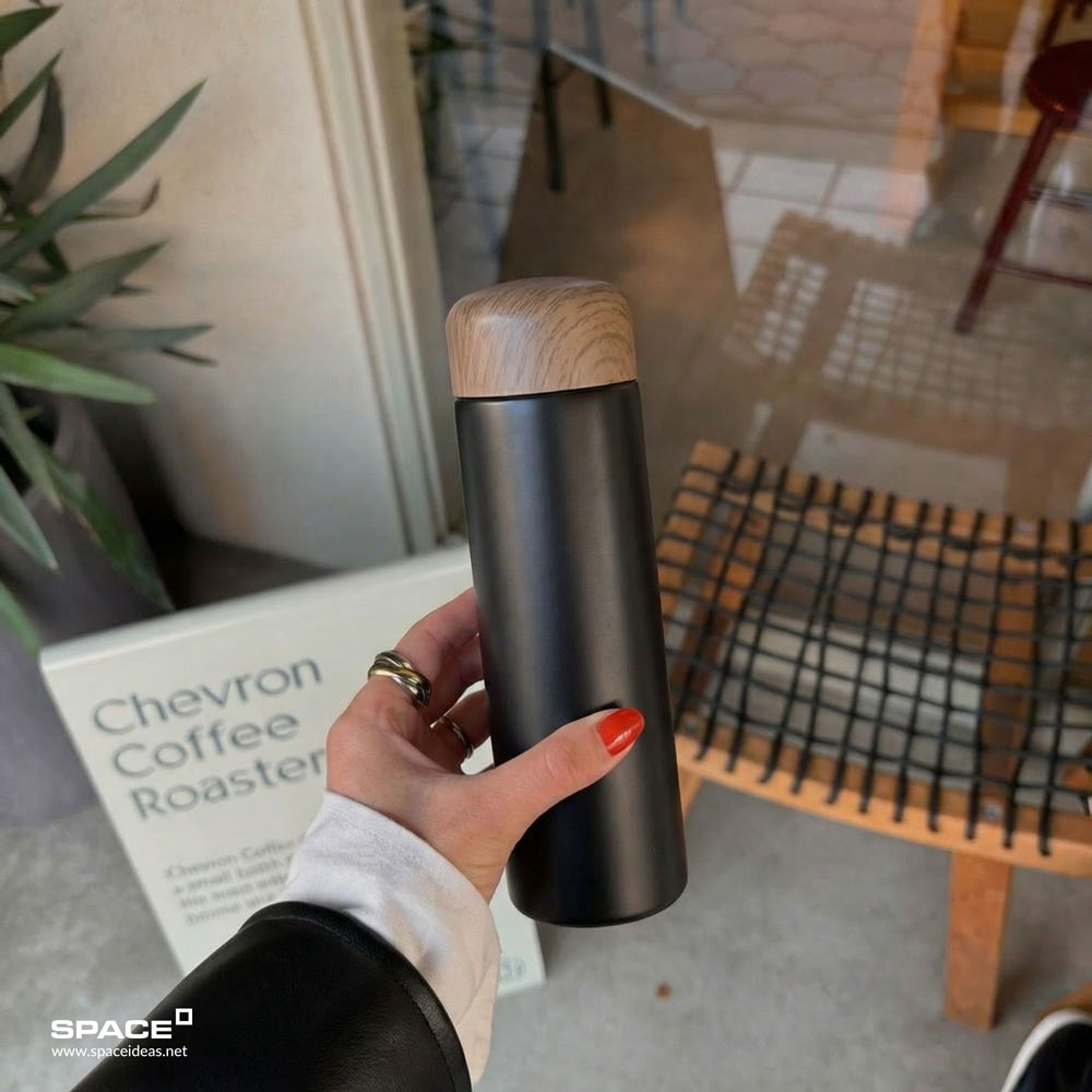 space-Thermal Mug-Black Dash - 250ml