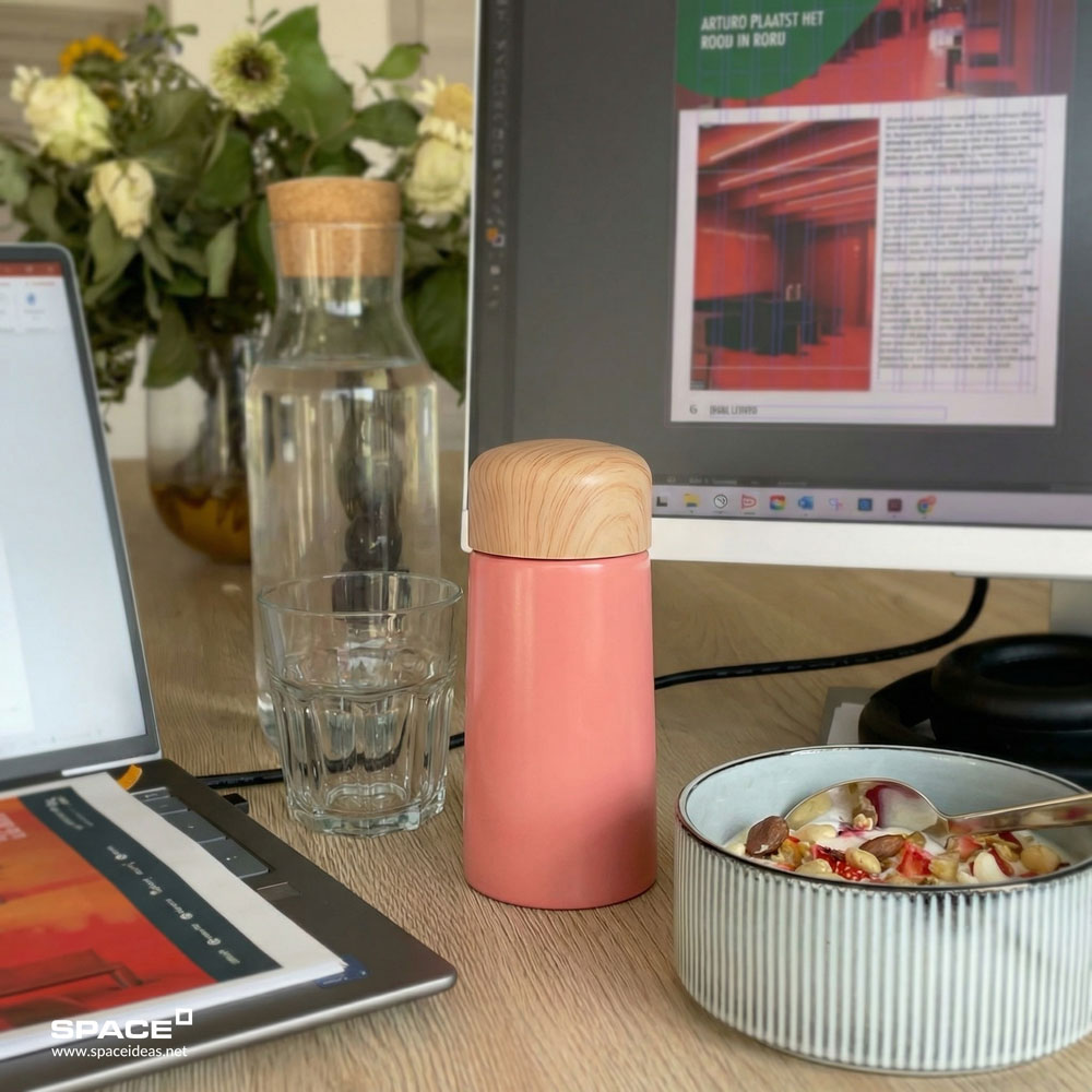 space-Thermal Mug-Pink Dash - 150ml