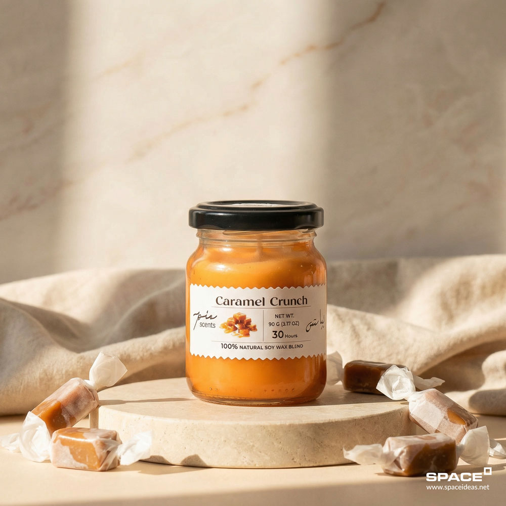 space-Jar Candles-Caramel Crunch