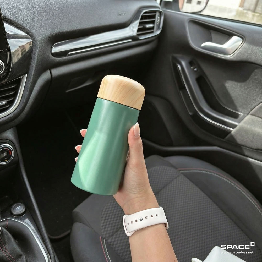 space-Thermal Mug-Green Dash - 150ml