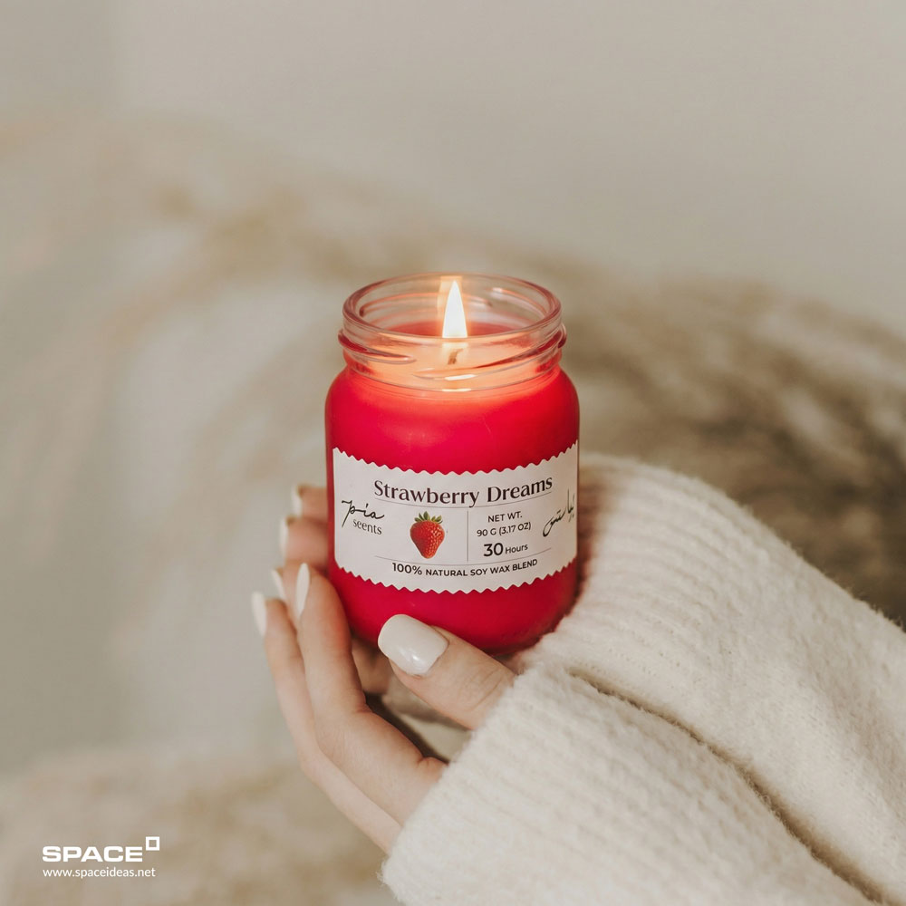 space-Jar Candles-Strawberry Dreams