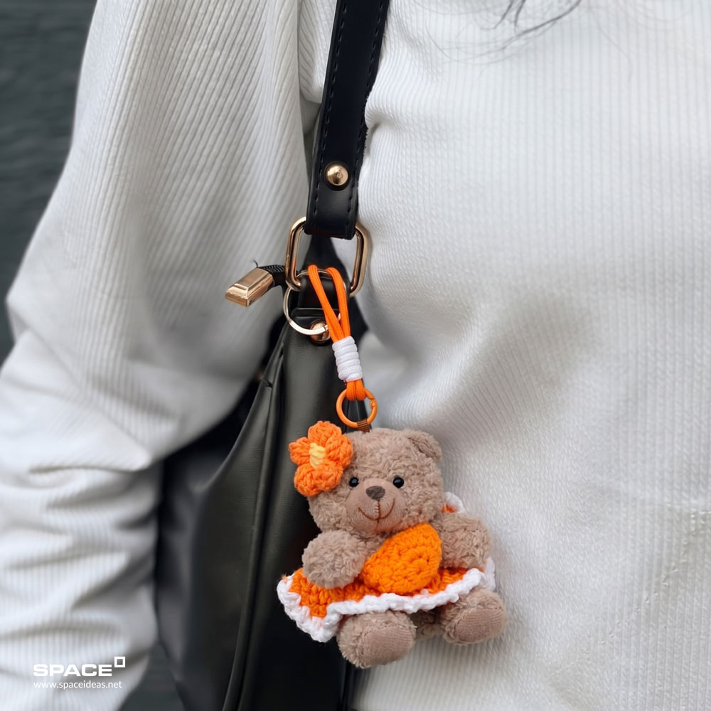 space-Charms-Bloom Bear in Orange