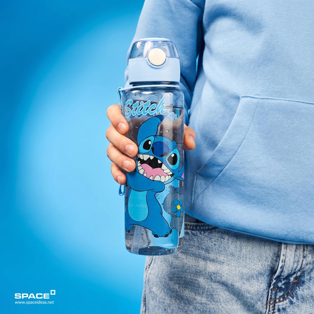 space-Bottles-Stitch Clear Bottle in Baby Blue