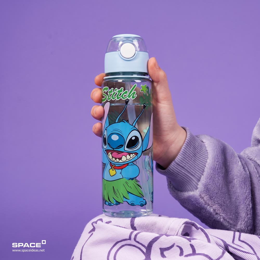 space-Bottles-Stitch Clear Bottle in Mint Green