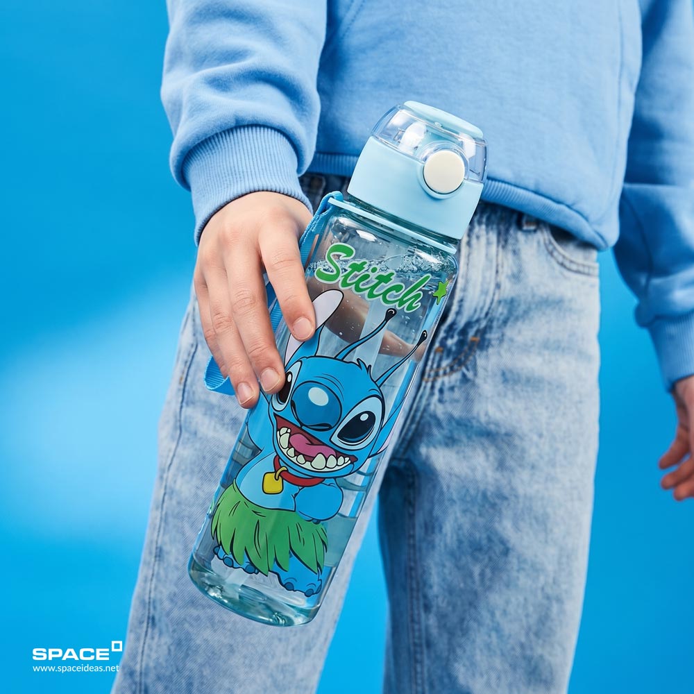 space-Bottles-Stitch Clear Bottle in Mint Green