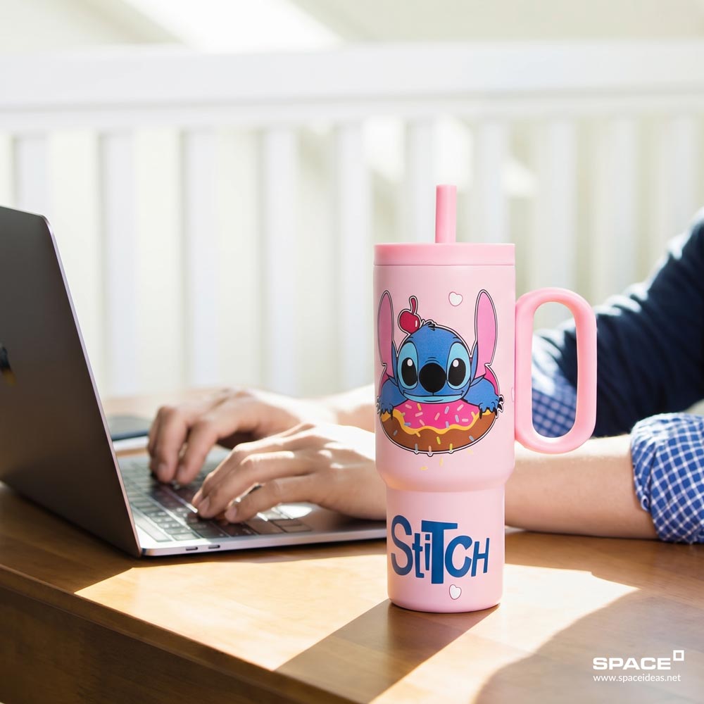 space-Thermal Mug-Stitch Tumbler in Pink