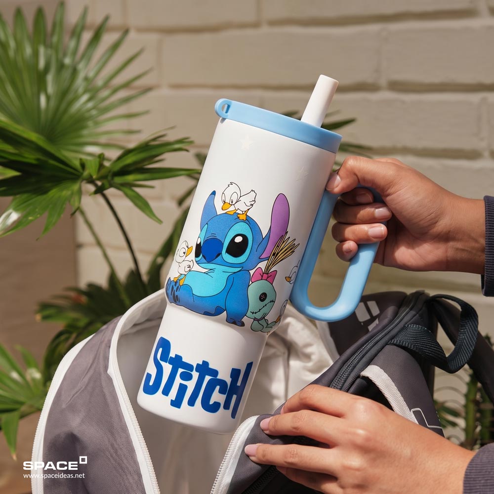 space-Thermal Mug-Stitch Tumbler in Blue