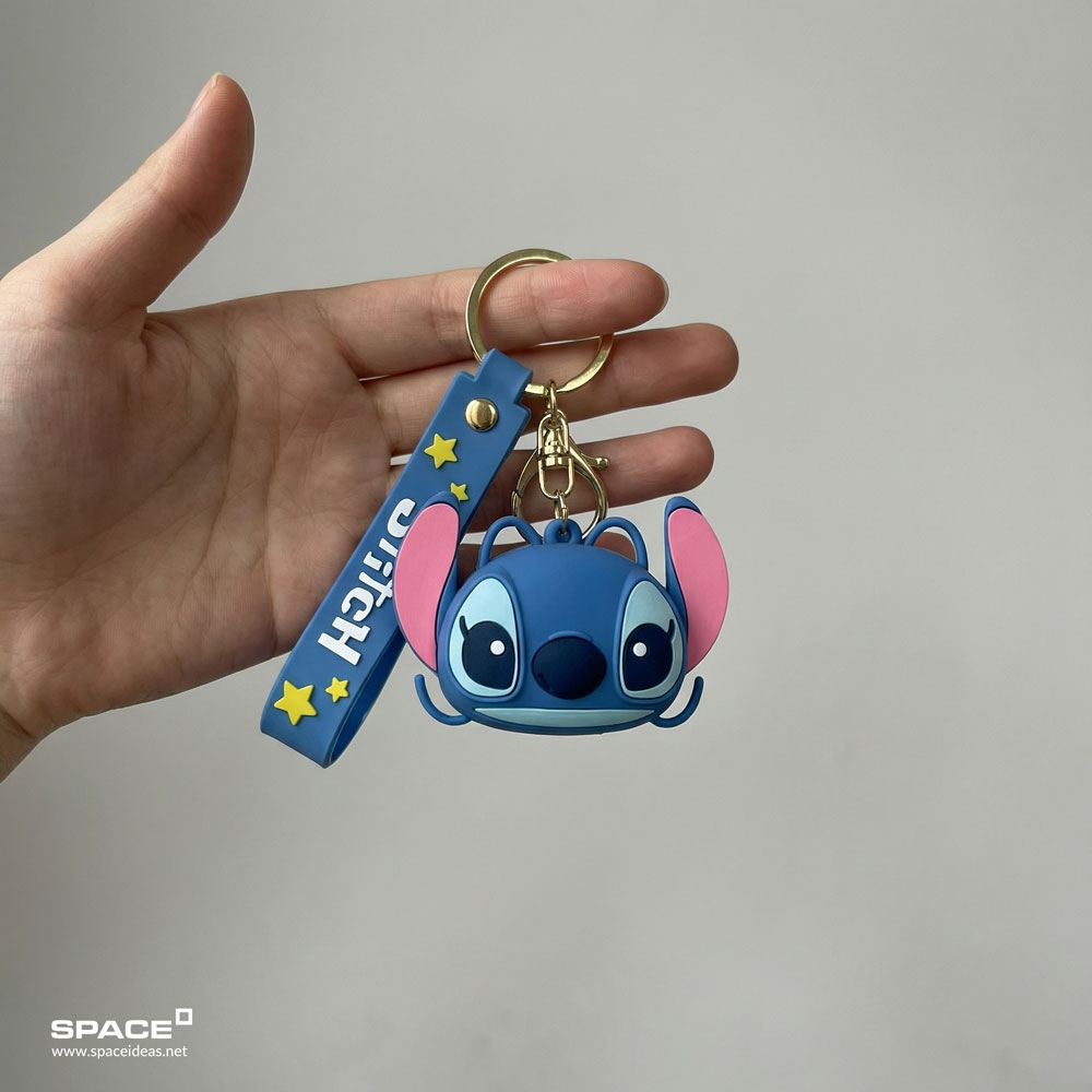 space-Charms-Stitch Face Zip Silicone Charm