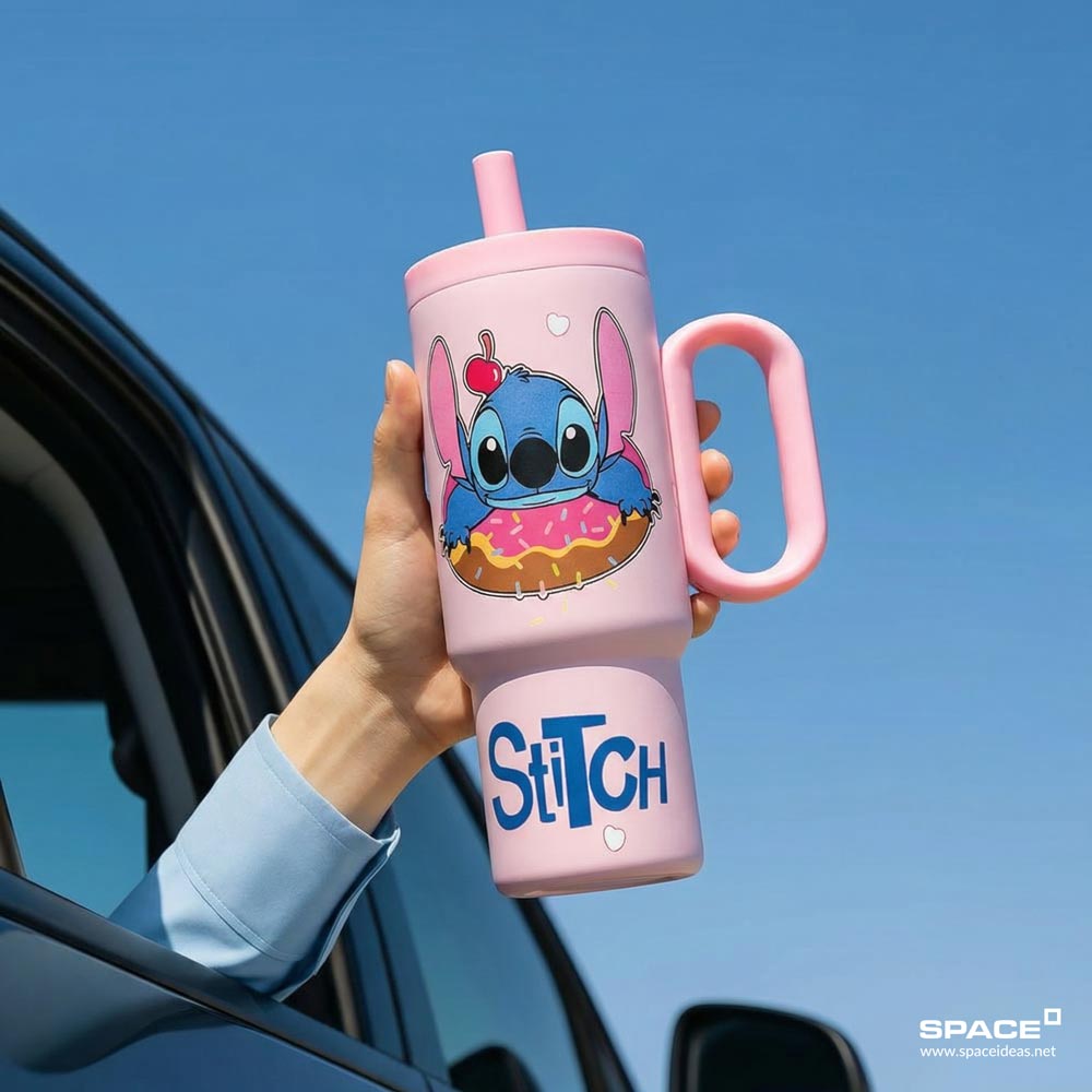 space-Thermal Mug-Stitch Tumbler in Pink