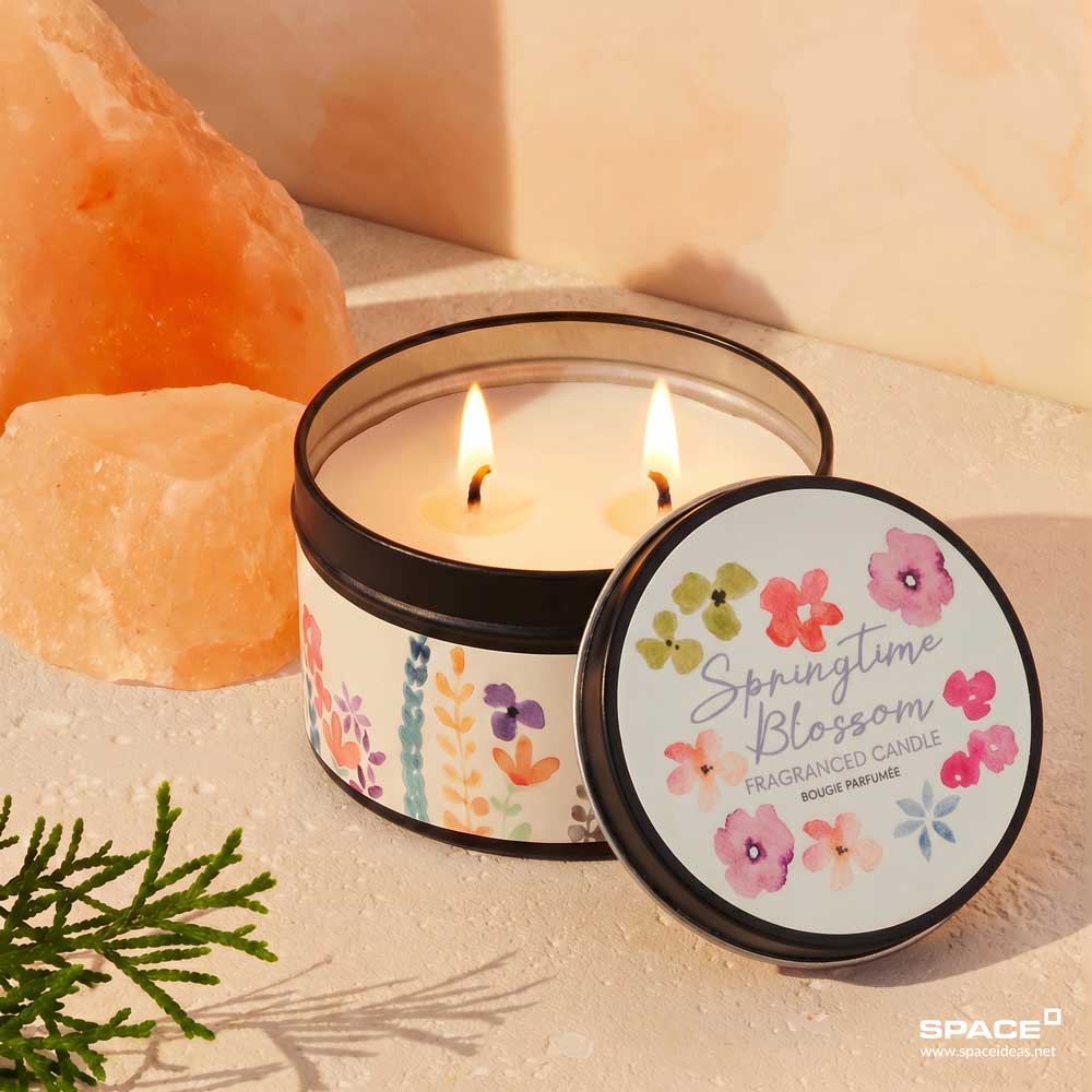 space-candle can-Springtime blossom