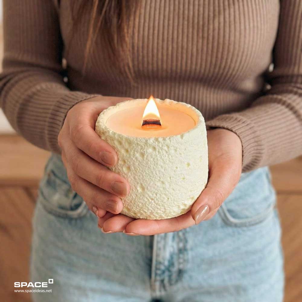 space-Decorative candles-Ivory 120 gm