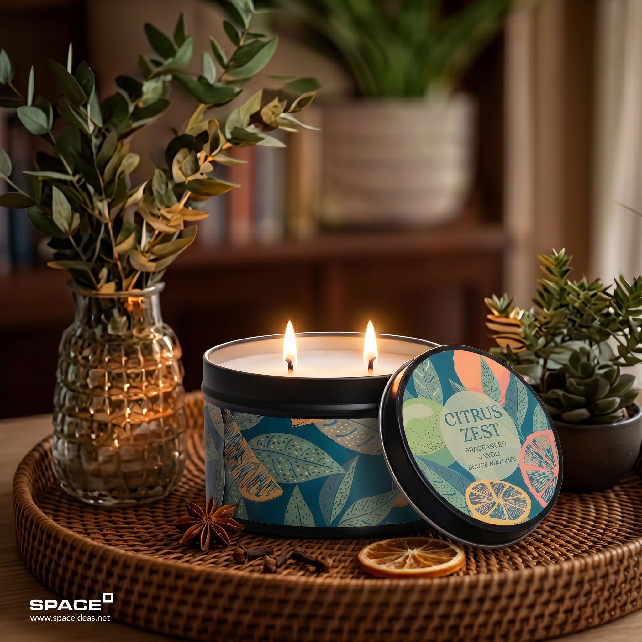 space-candle can-Citrus Zest